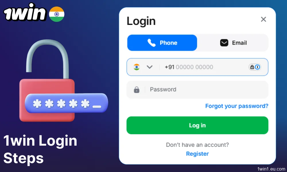 Guide on how to enter the 1win account for players from India 