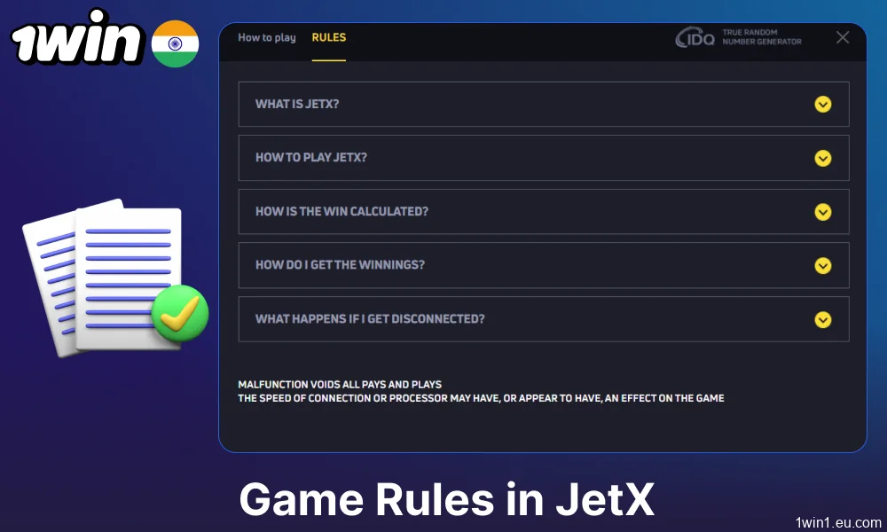 JetX game rules for Indian players