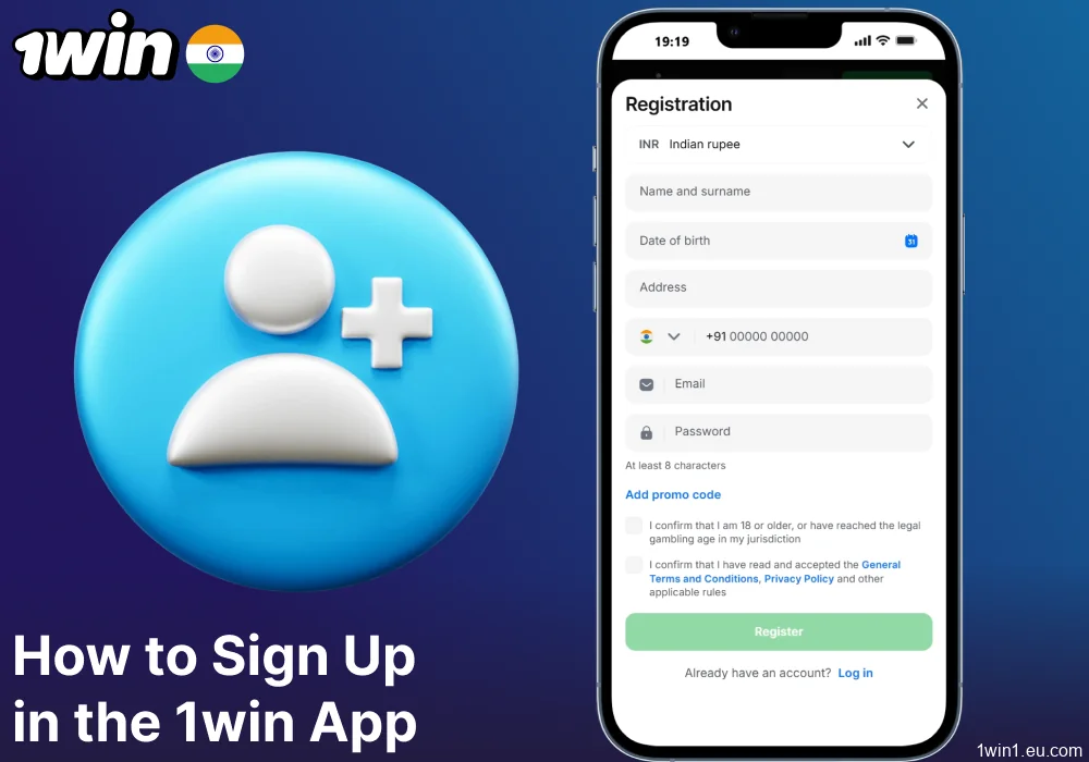 Guide on signing up via 1win app for Indian players