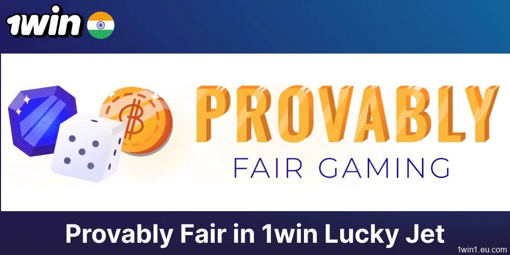 Provably Fair system implemented in Lucky Jet game on 1win