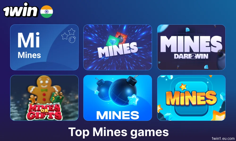 The most popular Mines games available on 1win India
