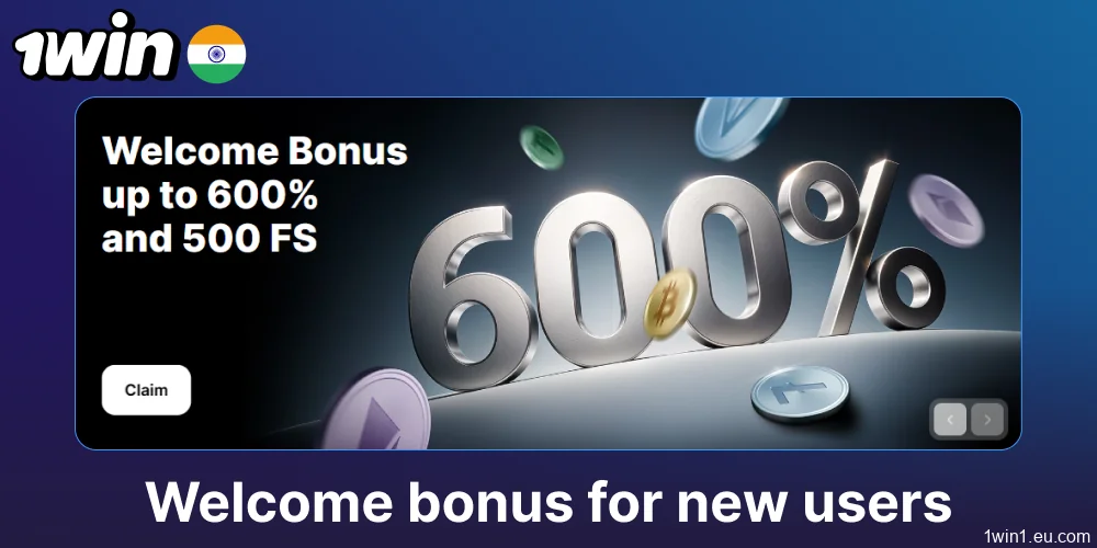 1win welcome bonus for players from India